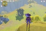 This Liyue Shrine of Depth is easy to spot (Image via Genshin Impact)